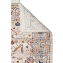 Eko Halı Pıetra Pta 01 Sıcak Renk Tonlu Etnik Desenli Yumuşak Dokulu Makine Halısı