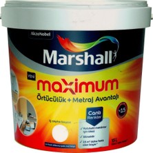 Marshall Maximum Silikonlu Silinebilir Iç Cephe Boyası 15 Lt
