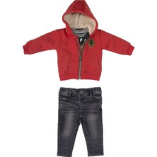 BebePan Military Erkek Çocuk Sweatshirt T-Shirt Kot Pantolon Takım 3-30 Ay