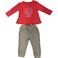 BebePan Tulum Kız Çocuk Büzgülü Eşofman Takım 3-30 Ay