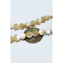 Yaşam Tohumu Sedef Taşı 8mm/5 Adet (Karamel)