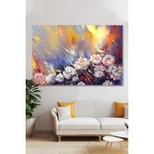 Hediyeler Kapında 90 x 130 Yağlı Boya Görünümlü Bahçe Kanvas Tablo