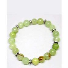 Yaşam Tohumu Yeşil Onix Taşı Bileklik 8mm