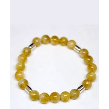 Yaşam Tohumu Sitrin Taşı Bileklik 8mm