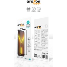 Arazon Apple iPhone 12 Pro Max Uyumlu Tam Kaplayan 9d Mat Seramik Esnek Ekran Koruyucu