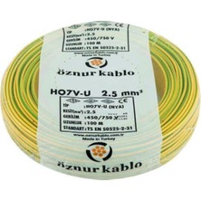 Öznur 100mt 2,5mm2 Nya Kırmızı Tesisat Kablosu Öznur Marka