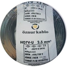 Öznur 100mt 2,5mm2 Nya Kırmızı Tesisat Kablosu Öznur Marka