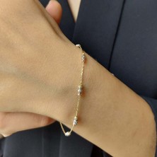 Üç Toplu Dorika Bileklik 3 Renkli 1.60 Gram