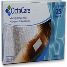 Octacare Şeffaf Su Geçirmez Yara Örtüsü 9X15CM (Kutu Içerisinden 5 Adet)
