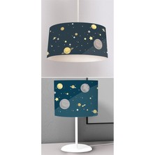 instababyrooms Çocuk Odası Dijital Baskılı Sarkıt Avize ve Masaüstü Abajur Avize Model 054