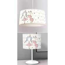 instababyrooms Çocuk Odası Dijital Baskılı Sarkıt Avize ve Masaüstü Abajur Avize Model 087