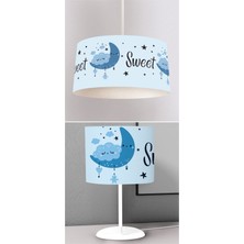 instababyrooms Çocuk Odası Dijital Baskılı Sarkıt Avize ve Masaüstü Abajur Avize Model 127