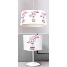 instababyrooms Çocuk Odası Dijital Baskılı Sarkıt Avize ve Masaüstü Abajur Avize Model 216