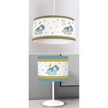 instababyrooms Çocuk Odası Dijital Baskılı Sarkıt Avize ve Masaüstü Abajur Avize Model 265