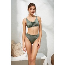 Pierre Cardin Melt Toparlayıcı Balenli Bikini Haki 221236
