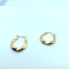 Gökdeniz 925 Burgu Model 925 Ayar Gümüş Rose Gold Kadn Küpe