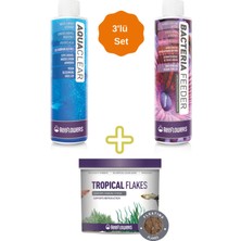 Reeflowers Akvaryum Ürünleri Avantaj Seti ( Tropical Flakes Yem + Aquaclear + Bacteria Feeder )