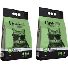 Lindo Cat Topaklaşan Kokusuz Ince Taneli Kedi Kumu 10 Lt x 2 Adet