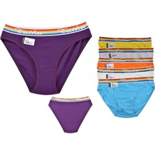 Tutku 0524 Hazal 6'lı Paket Elastan Bayan Bikini Külot