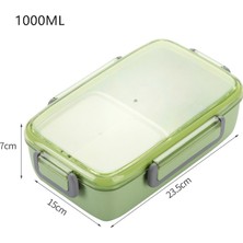 Sanlindou 1 Adet 1000 Ml Sağlıklı Malzeme Öğle Yemeği Kutusu Sızdırmaz Bölme Bento Kutuları Mikrodalga Gıda Depolama Konteyner Lunchbox Bpa Ücretsiz | Öğle Yemeği Kutuları (Yurt Dışından)