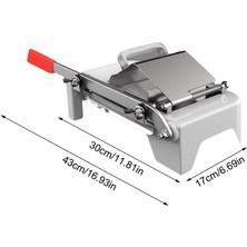 Sanlindou Paslanmaz Çelik Et Dilimleme Kolay Kesim Dondurulmuş Sığır Eti Ve Mutton Manuel Kalınlığı Ayarlanabilir Et Ve Sebzeler Dilimleyici Gadget | Manuel Dilimleyiciler (Yurt Dışından)