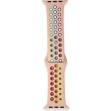 Fogy  Watch 7 45MM Uyumlu Spor Delikli Gökkuşağı Kordon