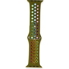 Fogy  Watch 7 45MM Uyumlu Spor Delikli Gökkuşağı Kordon