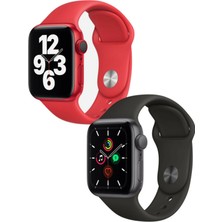 Fogy Watch 7 41MM Yumuşak Pürüzsüz 2 In 1 Kırmızı Siyah Klasik Kordon