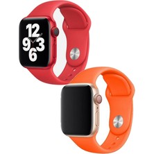 Fogy Watch 1 2 3 4 5 6 Se 42MM Yumuşak Pürüzsüz 2 In 1 Kırmızı Turuncu Klasik Kordon