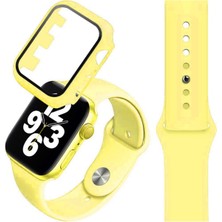 Fogy  Watch Seri 6 5 4 3 2 Se 38MM Silikon Kordon + Ekran Koruyucu+Kasa Koruyucu Set
