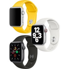 Fogy Watch 1 2 3 4 5 6 Se 40MM Yumuşak Pürüzsüz 3 In 1 Sarı Beyaz Siyah Klasik Kordon