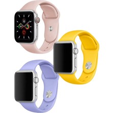 Fogy Watch 1 2 3 4 5 6 Se 40MM Yumuşak Pürüzsüz 3 In 1 Pembe Sarı Lila Klasik Kordon