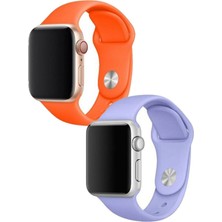 Fogy Watch 1 2 3 4 5 6 Se 44MM Yumuşak Pürüzsüz 2 In 1 Turuncu Lila Klasik Kordon