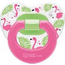 Wee Baby 834 Desenli Damaklı Emzik 6-18 Ay Pembe