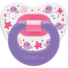 Wee Baby 834 Desenli Damaklı Emzik 6-18 Ay Mor