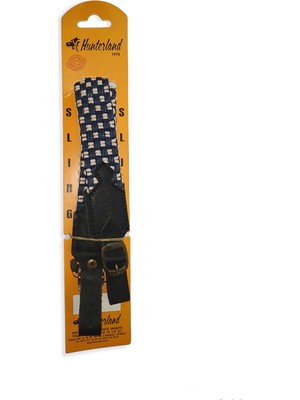 Hunterland Hasır Askı Kayışı Kahve Beyaz ASK05-KB