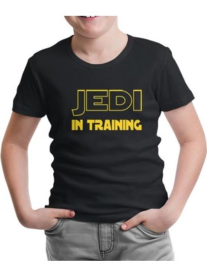 Lord T-Shirt Star Wars - Jedi In Training Siyah Çocuk Tshirt