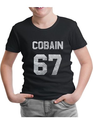 Lord T-Shirt Kurt Cobain - 67 Siyah Çocuk Tshirt