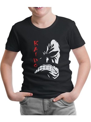 Lord T-Shirt One Piece - Kaido Siyah Çocuk Tshirt