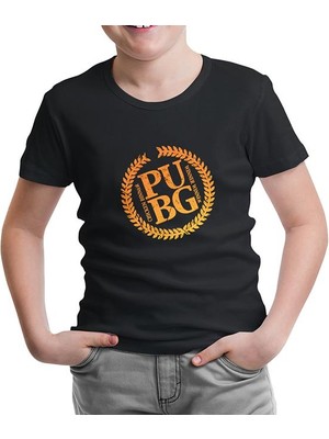 Lord T-Shirt Pubg - Chicken Dinner Siyah Çocuk Tshirt