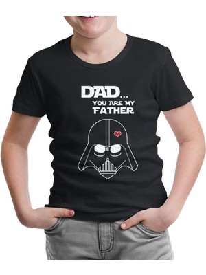 Lord T-Shirt Star Wars - You Are My Father Siyah Çocuk Tshirt
