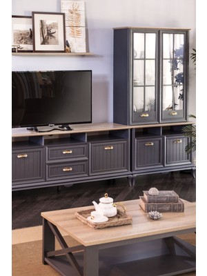 Kelebek Angelic Dark Dikdörtgen Orta Sehpa