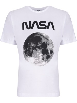 Lumberjack AS00843513 101106095 SN707 Nasa Planet 2fx Lumberjack Erkek T-Shirt Beyaz