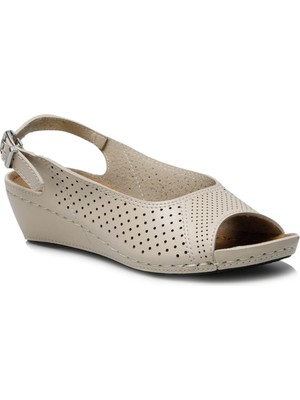 Polaris 162750.Z2FX Bej Kadın Sandalet