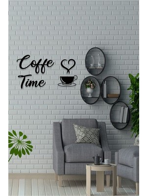 Leylaser 3mm Ahşap Mdf Coffee Time Yazısı