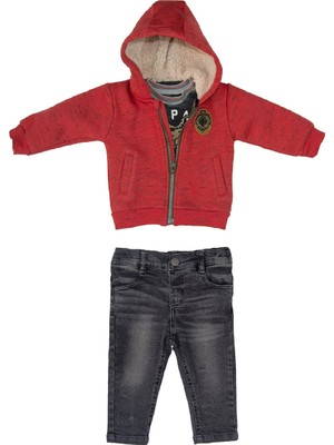 BebePan Military Erkek Çocuk Sweatshirt T-Shirt Kot Pantolon Takım 3-30 Ay