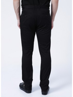 Fabrika Comfort Normal Bel Regular FitDüz Siyah Erkek Chino Pantolon - CM-P-51