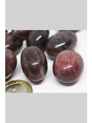 Yaşam Tohumu Çilek Kuvars Taşı Tamburlanmış