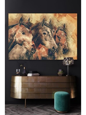 100 x 140 Çiftlik Kanvas Duvar Tablo