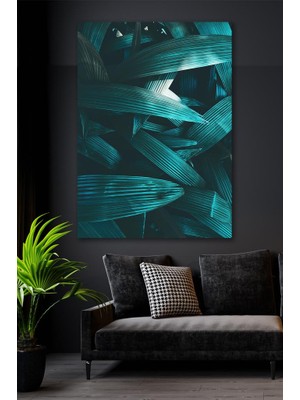 Hediyeler Kapında 100 x 140 Yabani Yapraklar Kanvas Duvar Tablo